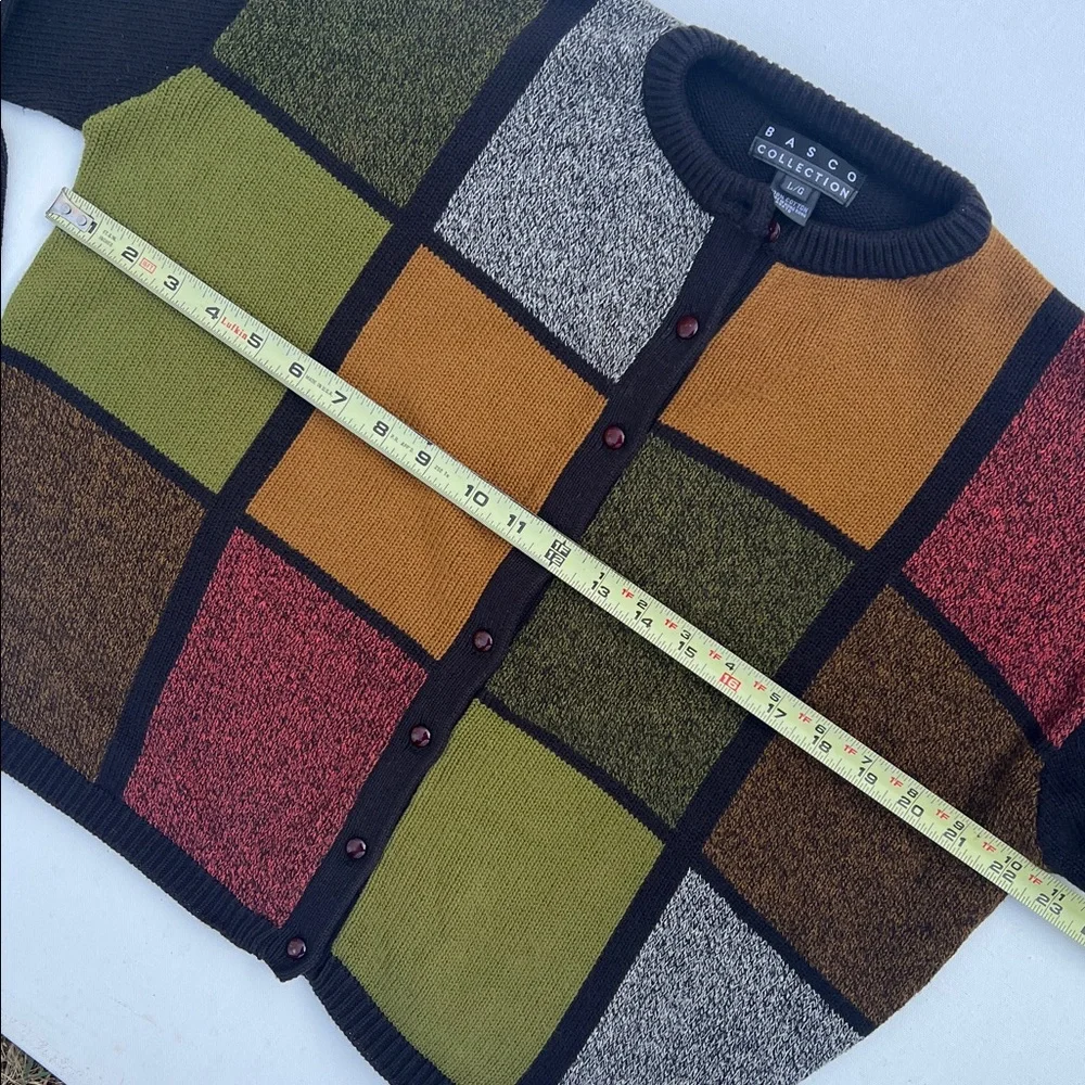 🍱Vtg 90s Basco cardigan sweater🍱 - Picture 5 of 8